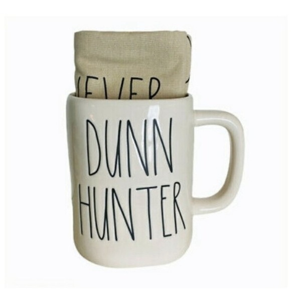 Rae Dunn mug and Tea towel set - Picture 3 of 4